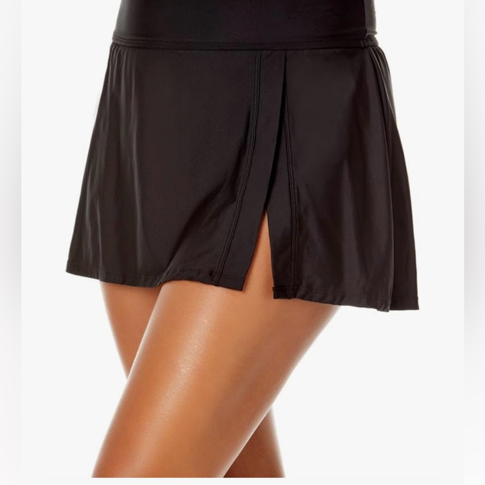 COPY - Anne Cole ladies banded side slit skirted swim bottom . XXL. NWT
